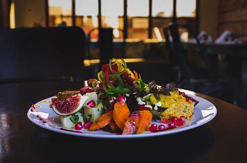food vegetable salad dish