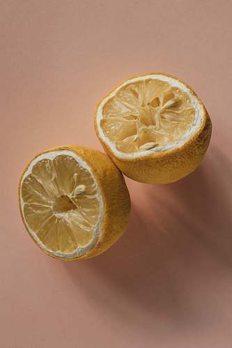 fruit one sliced lemon citrus fruit