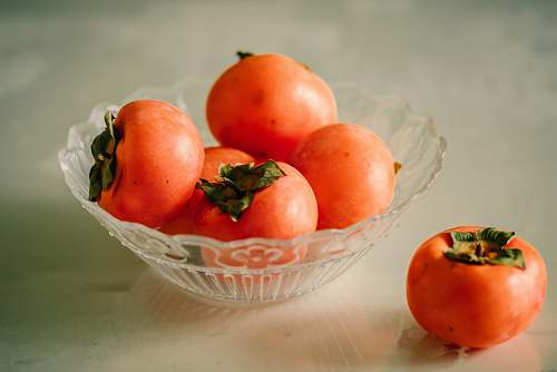 persimmon orange persimmon fruits produce