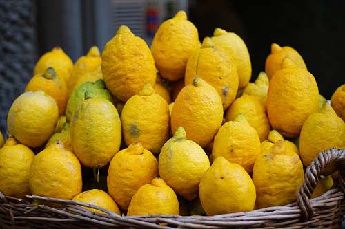 fruit pile of lemons citrus fruit