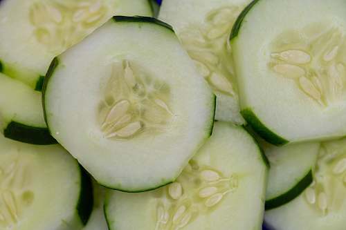 food sliced of cucumbers cucumber