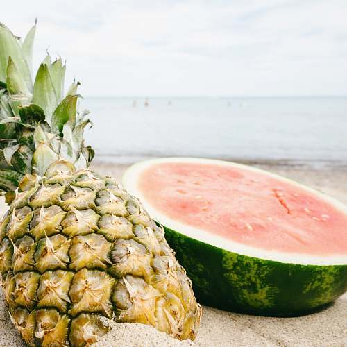fruit watermelon and pineapple fruits pineapple
