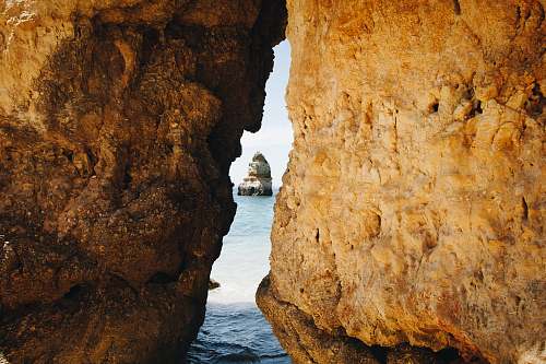 cave brown rock formation nature
