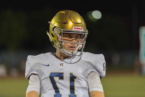 clothing man in football uniform helmet