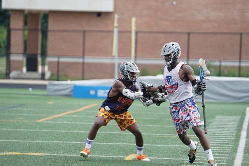 clothing men playing lacrosse helmet
