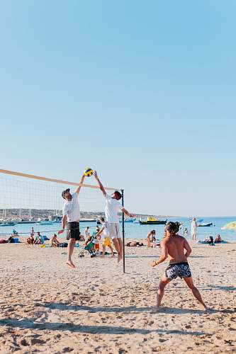 clothing people playing volleyball shorts