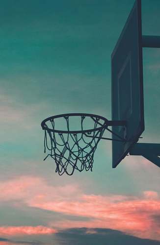 sports black basketball hoop basketball court