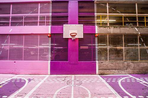 purple purple and white basketball court background