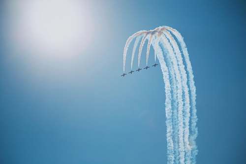 sky five flying jet planes on sky at daytime toronto