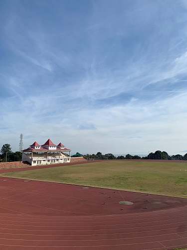 field white concrete house sport