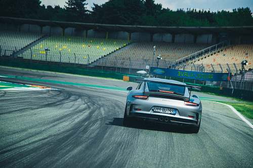 hockenheim silver coupe at daytime germany
