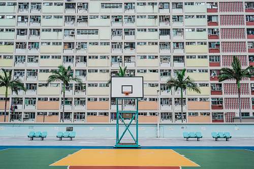 urban white and green basketball hoop choi hung estates