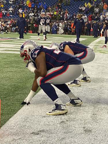 apparel New England Patriots on field human