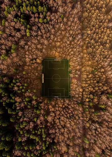 sports aerial photography of basketball court field