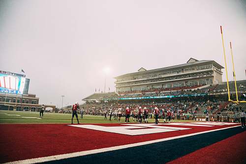 person football players on field field