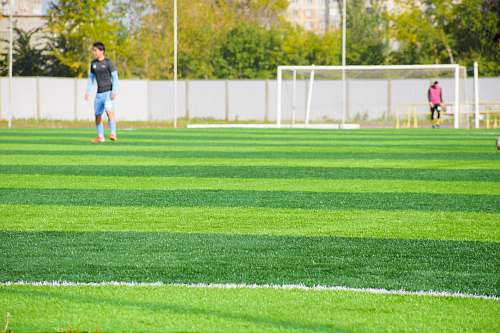 person green grass field