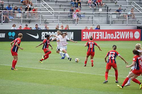 person group of woman playing soccer game people