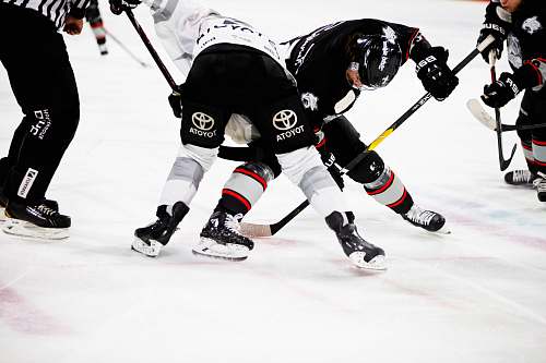 people ice hockey players on rink hockey