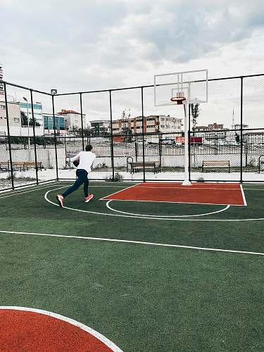 person man in basketball court people