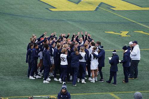 person people on stadium field