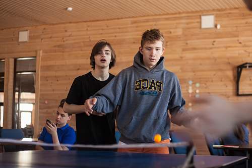 sport people playing table tennis people