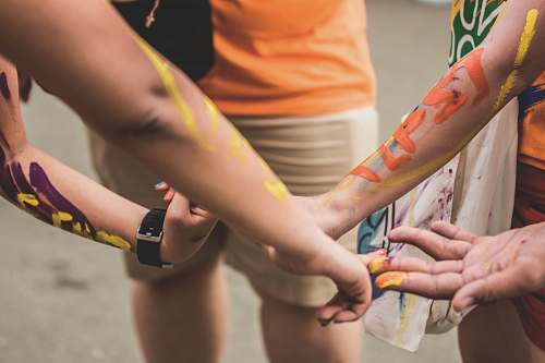 person people with body paints people