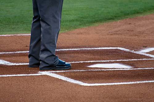 person person standing baseball field people
