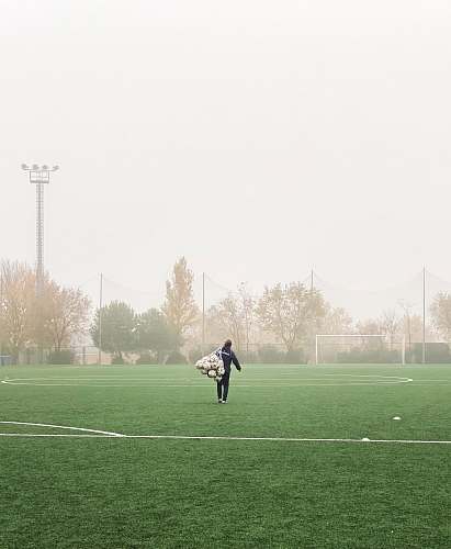 person person wearing black jacket field