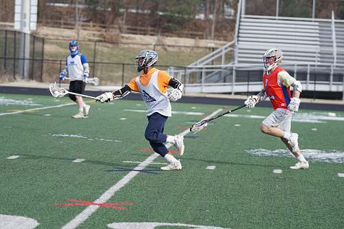 person player playing field hockey field