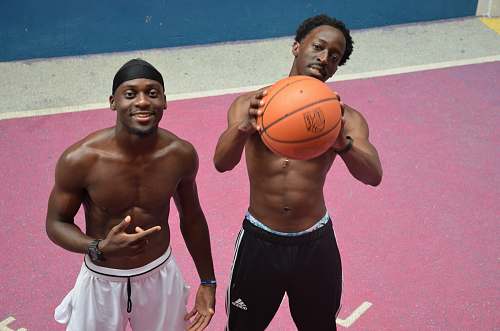 person topless men playing basketball people