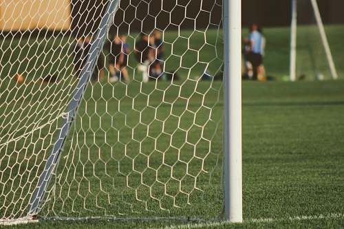 person white goalie net people