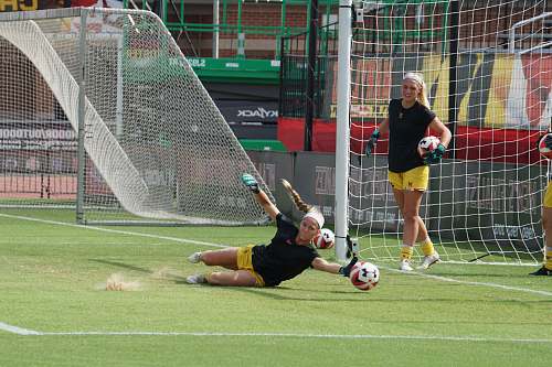 person woman trying to catch the ball people