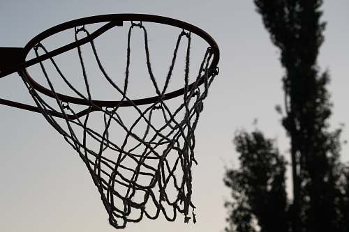 hoop selective focus photography of basketball hoop grey