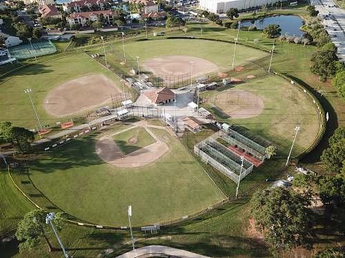 nature aerial photography of field scenery