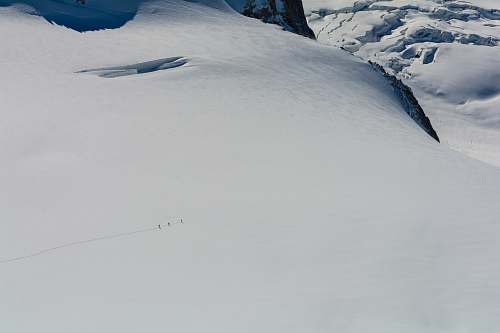 mountain snow-covered field nature