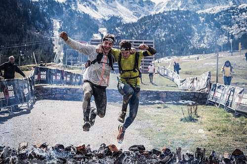 person two man jumper on charcoal human