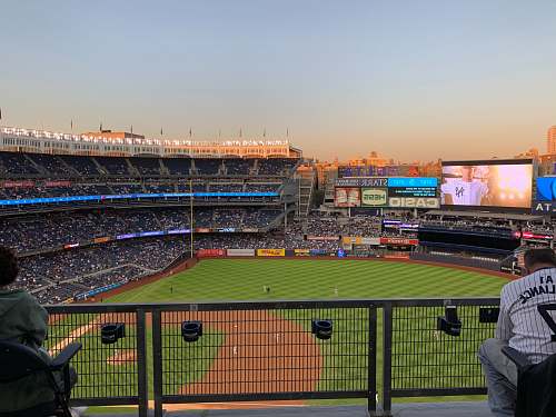 human baseball field building