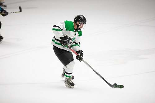human man playing ice hockey apparel