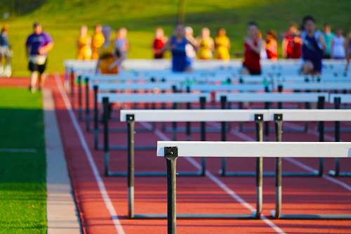 human running jump obstacle hurdle
