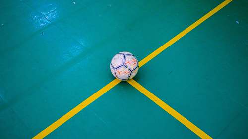ball white and blue soccerball football