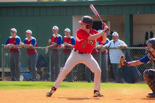 baseball baseball playing posing to hit ball sports