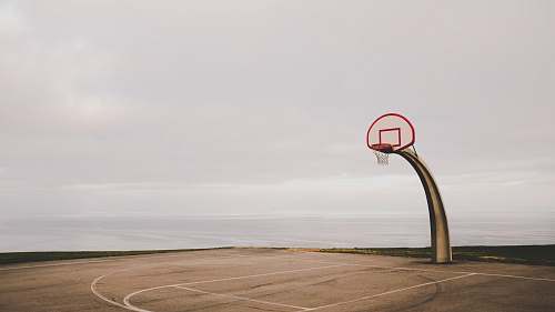 basketball basketball court near body of water sports