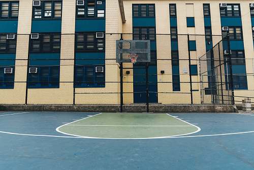 team gray and black basketball hoop sports