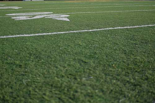 field green and white football field football