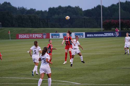 football six woman playing soccer on soccerfield soccer