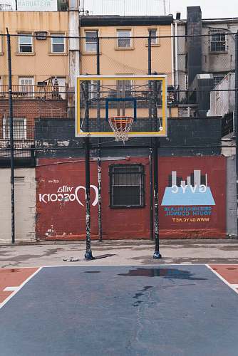 team yellow and black basketball hoop sports