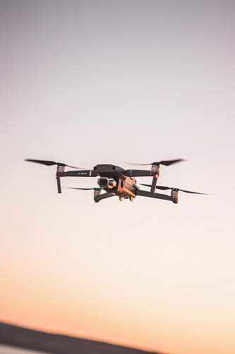 bird time-lapse photography of quadcopter drone in flight flying