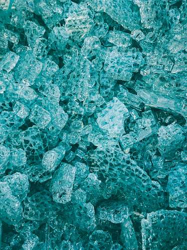 water blue stone fragment lot close-up photography outdoors