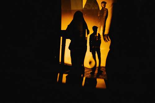 people silhouette of man and woman illustration person