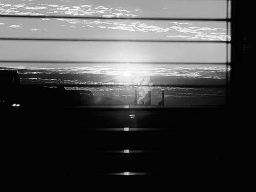 outdoors clear glass window black-and-white